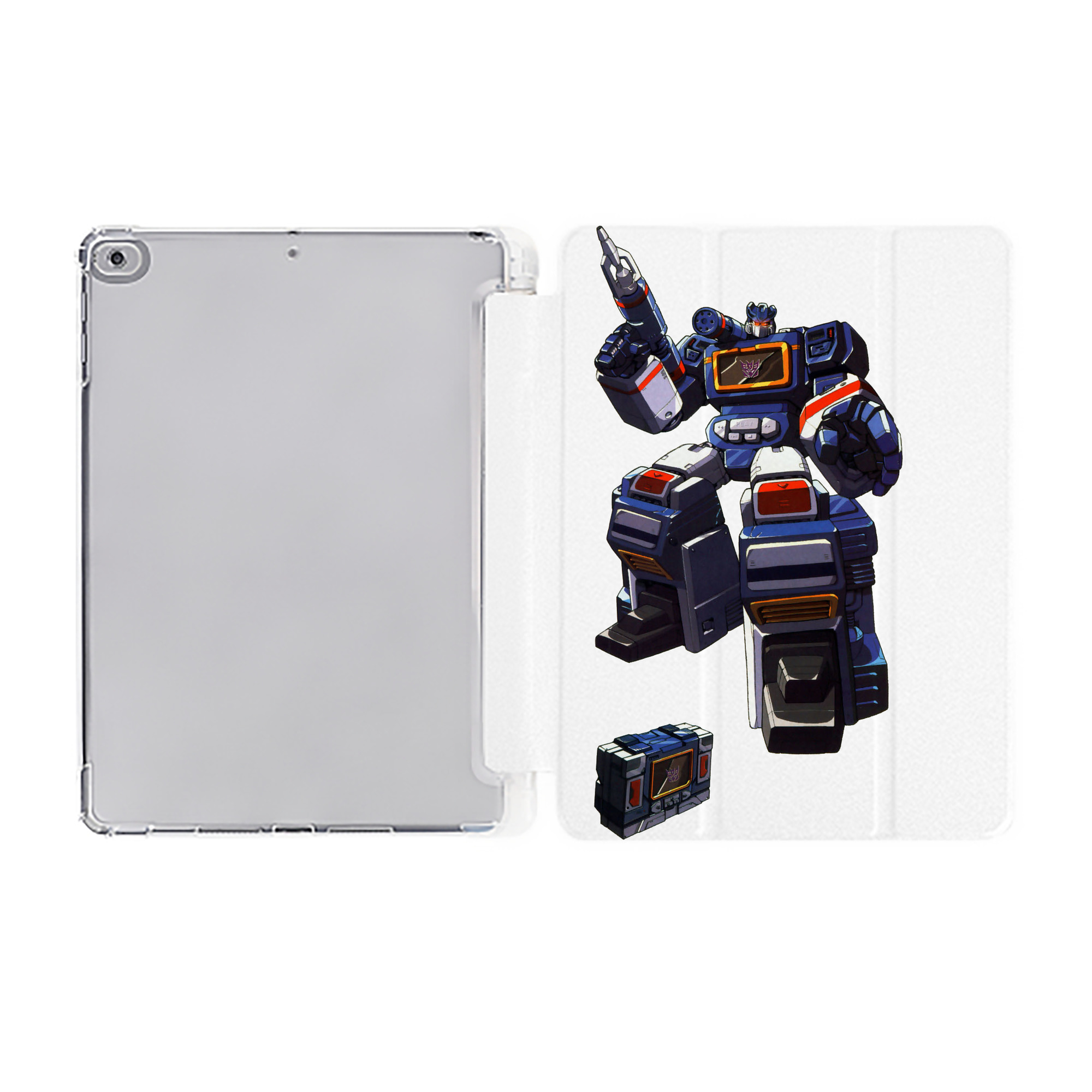 （画像用）  IPad ケース ペン収納付き 三つ折りスタンド PUレザー×シリコン 対応機種9.5/10.5/10.9インチ